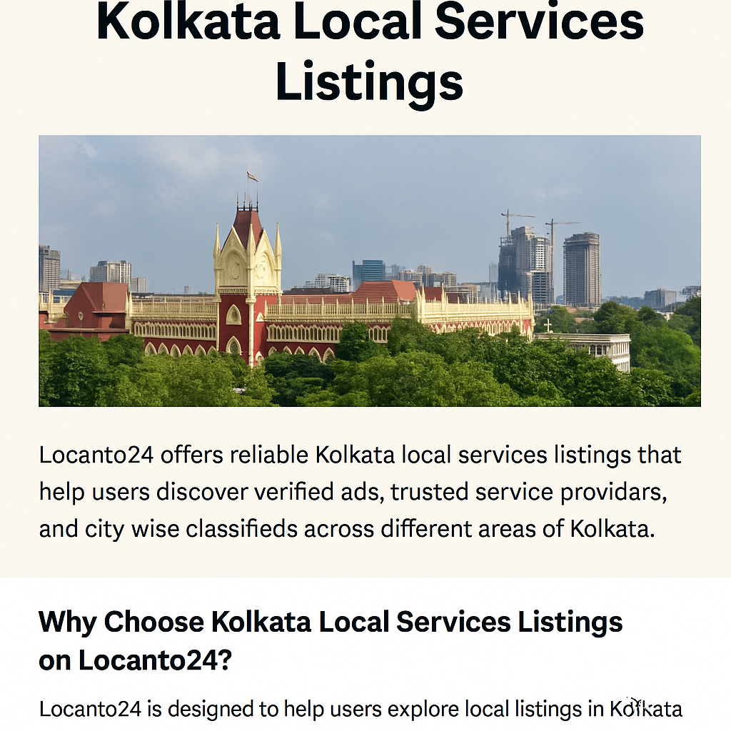 Kolkata local services listings